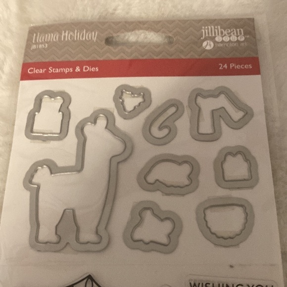 Hampton Art Llama Holiday Clear Stamps & Dies - Picture 3 of 5